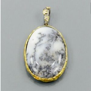 OOAK Dendritic Jasper Gemstone Pendent X5